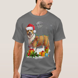 Funny Cardigan Welsh Corgi Dog kerstmis sa T-shirt