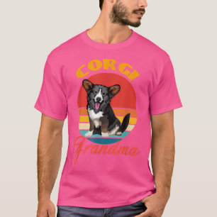 Funny Cardigan Welsh Corgi Grandma Hondenliefhebbe T-shirt