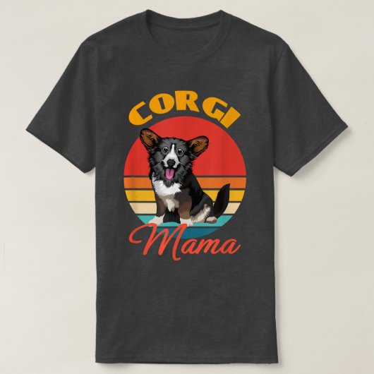 Funny Cardigan Welsh Corgi Mama Hondenliefhebber M T-shirt (Design voorkant)