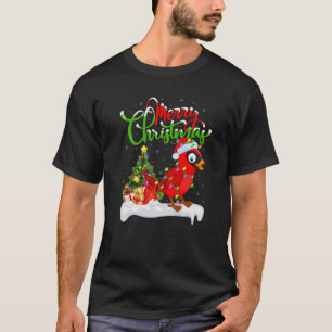 Funny Cardinaal Bird Lover Xmas Lighting Cardinaal T-shirt