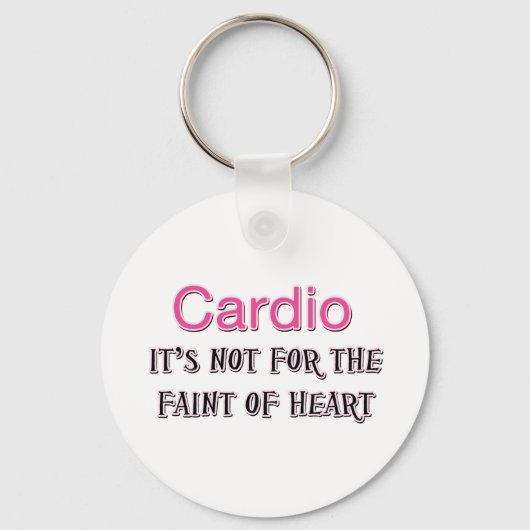 Funny Cardio Gezegde Sleutelhanger (Voorkant)