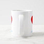 Funny Cardiologias Lub Dub Beating Heart Grote Koffiekop (Achterkant)