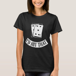 Funny Cards Black Jack Blackjack Gamble Casino Las T-shirt