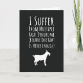 Funny Cards For Goat Owners Pet Farmer Farm Animal Kaart (Voorkant)