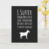 Funny Cards For Goat Owners Pet Farmer Farm Animal Kaart (Gele Bloem)