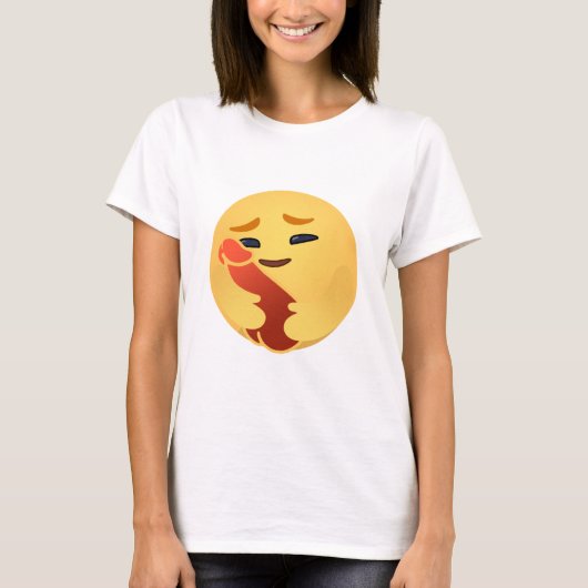 Funny Care Emojis Facebook T-shirt (Voorkant)