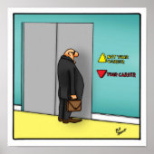 Funny Career Path Workplace Poster (Voorkant)