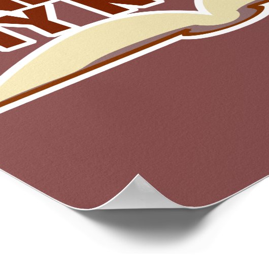 Funny Careful Book Character Author Slogan Poster (Hoek)