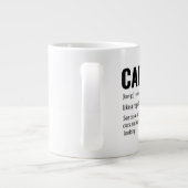 Funny Carguy Dictionary Definition Coffee Mok (Achterkant)