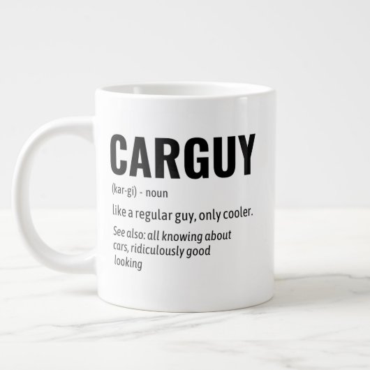 Funny Carguy Dictionary Definition Coffee Mok (Links)