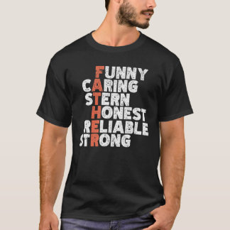  Funny Caring Stern Honest Betrouwbaar Sterk T-shirt