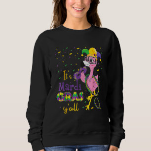Funny Carnival Party Idea Flamingo Mardi Gras 4 Trui