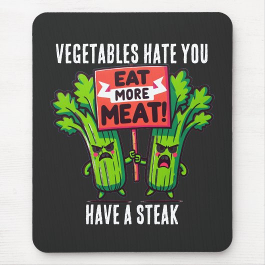 funny carnivore Mousepad Muismat (Voorkant)