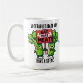 funny carnivore Mug Koffiemok (Links)
