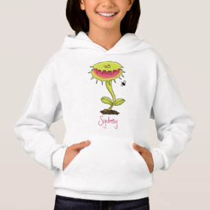 Funny carnivorous Venus fly trap plant cartoon