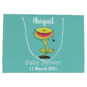 Funny carnivorous Venus fly trap plant cartoon Groot Cadeauzakje (Achterkant)