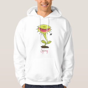 Funny carnivorous Venus fly trap plant cartoon Hoodie