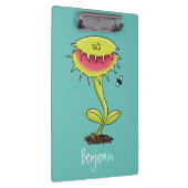 Funny carnivorous Venus fly trap plant cartoon Klembord (Rechts)