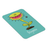 Funny carnivorous Venus fly trap plant cartoon Magneet (Rechterzijde)