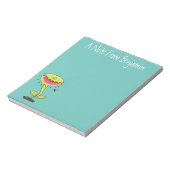 Funny carnivorous Venus fly trap plant cartoon Notitieblok (Linkerzijde)