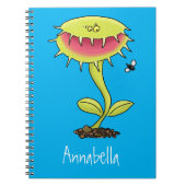 Funny carnivorous Venus fly trap plant cartoon Notitieboek (Voorkant)