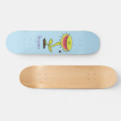 Funny carnivorous Venus fly trap plant cartoon Persoonlijk Skateboard (Horizontaal)