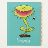 Funny carnivorous Venus fly trap plant cartoon Planner (Achterkant)