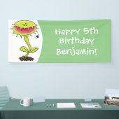 Funny carnivorous Venus fly trap plant cartoon Spandoek (Beurs)