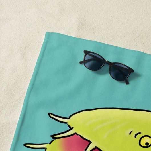 Funny carnivorous Venus fly trap plant cartoon Strandlaken (In situ)