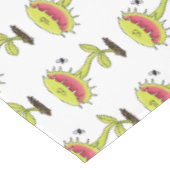 Funny carnivorous Venus fly trap plant cartoon Tafelkleed (Gekanteld)