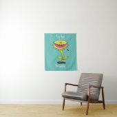 Funny carnivorous Venus fly trap plant cartoon Wandkleed (In situ)