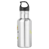 Funny carnivorous Venus fly trap plant cartoon Waterfles (Achterkant)