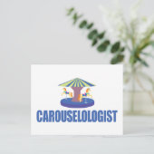 Funny Carousel Briefkaart (Staand voorkant)