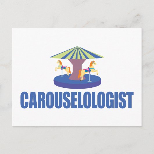 Funny Carousel Briefkaart (Voorkant)