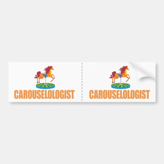 Funny Carousel Bumpersticker (Voorkant)