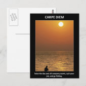 Funny Carpe Diem Seize Day Briefkaart (Voorkant / Achterkant)