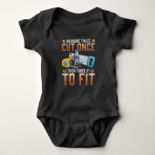 Funny Carpenter Dad Joke Woodworkers Humor Romper (Voorkant)