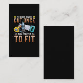 Funny Carpenter Dad Joke Woodworkers Humor Visitekaartje (Voorkant / Achterkant)