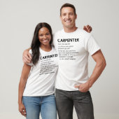Funny Carpenter Definition Sarcastic Carpentry T-shirt (Unisex)