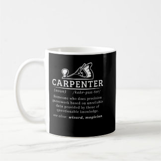Funny Carpenter Definition Woodworking Carpentry Koffiemok