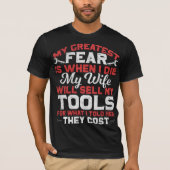 Funny Carpenter en Craftsman Husband Joke T-shirt (Voorkant)