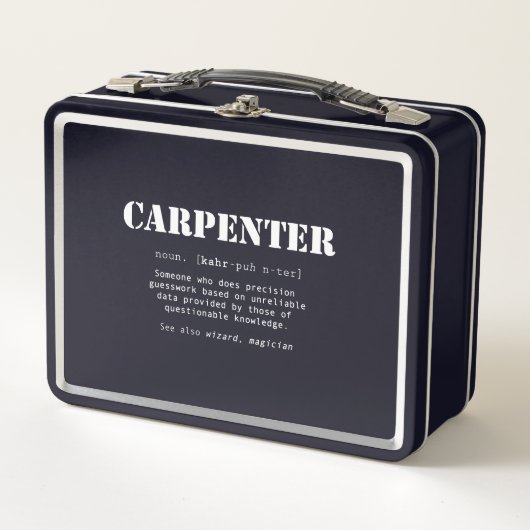 Funny Carpenter Gift - Dictionary Definition (Voorkant)