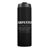 Funny Carpenter Gift - Dictionary Definition Thermosbeker (Voorkant)