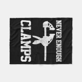 Funny Carpenter - Never Enough Clamps Woodoworking Fleece Deken (Voorkant (Horizontaal))