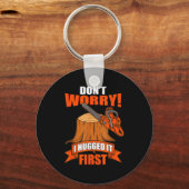 Funny Carpenter Saying - Don't Worry! I Hugged It  Sleutelhanger (Voorkant)
