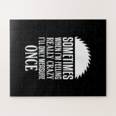 Funny Carpenter Woodwerker zag eens meten Legpuzzel (Horizontaal)