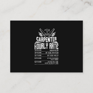 Funny Carpenter Woodworking Great Gift Dad Informatiekaartje