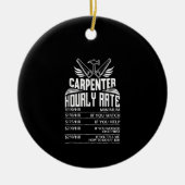 Funny Carpenter Woodworking Great Gift Dad Keramisch Ornament (Voorkant)
