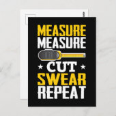 Funny Carpenter Woodworking Joke Handyman Briefkaart (Voorkant / Achterkant)