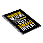 Funny Carpenter Woodworking Joke Handyman Notitieboek (Rechterzijde)